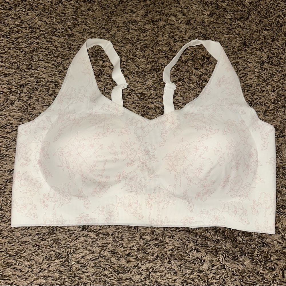 Bali White and Pink Floral Bra
